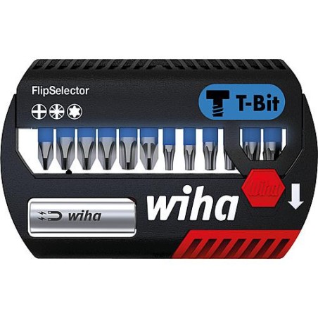 Kit embout WIHA® T - Embout, 13 pc. Philips, Pozidriv et TORX®