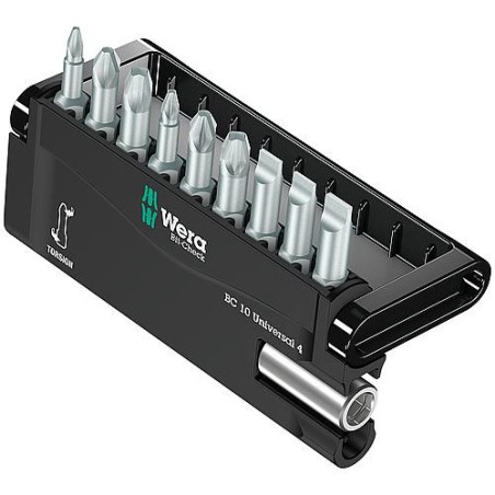 Kit embouts WERA Bit-Check Universal 4 10 pieces avec support universel