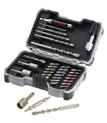 Kit forets beton et embouts Bosch - 35 pces