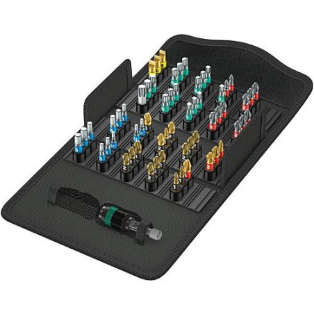 Kit embouts WERA Bit-Safe BiTorsion 1 61 pieces avec support embout