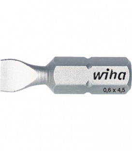 Embout 1/4" fente 0.6x4.5 Z 25mm Type 7010 Z