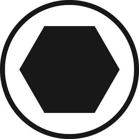 Embout standard, 6 pans Forme E 6,3. Type 7043 Z 8,0 x 50