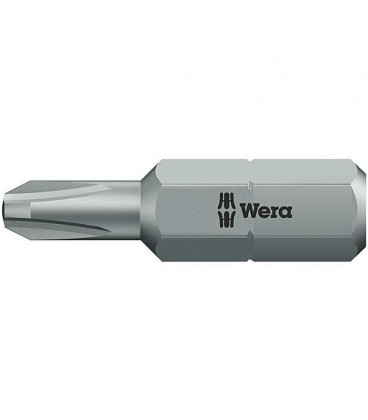 Embout WERA Phillips avec diametre de tige reduit PH2x25mm Embout WERA Phillips avec diametre de tige reduit PH2x25mm
