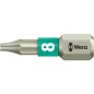 Embout WERA femelle-TORX inox forme torsion T8 Embout WERA femelle-TORX inox forme torsion T8