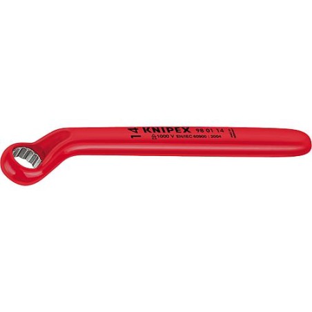 Cle polygonale contrecoudee VDE 15x215mm, trempée