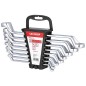GEDORE rouge Jeu de Cle polygonale double coude, 8 pieces. 6x7 - 20x22
