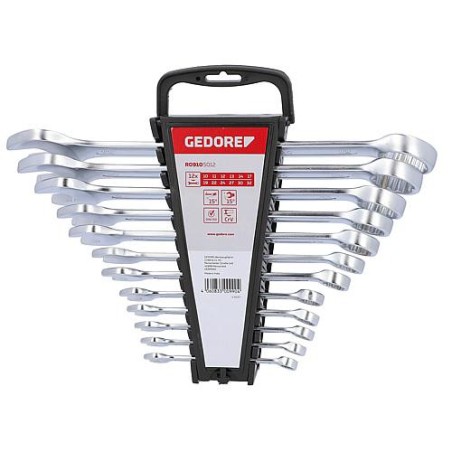 GEDORE red Jeu de cle mixte 12 pieces. 10,11,12,13,14,17,19, 22,24,27,30,32