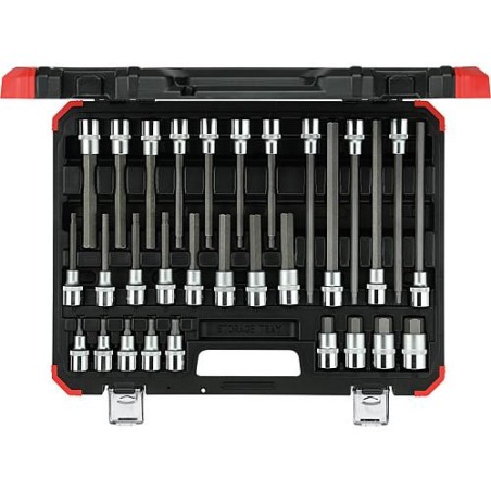 Kit insert tournevis GEDORE red 30 pcs, 1/2" 6 pans femelles