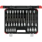 Kit insert tournevis GEDORE red 30 pcs, 1/2" 6 pans femelles