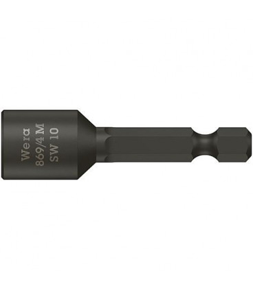 Douille WERA 6 pans avec aimant, SW 8,0 Longueur 65mm Douille WERA 6 pans avec aimant, SW 8,0 Longueur 65mm
