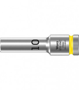 Douille WERA 1/2", 6 pans, long, SW 10,0 Longueur 83mm
