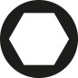 Douille GEDORE 1/2" 6 pans, metrique, SW 11,0 mm longueur 77 mm