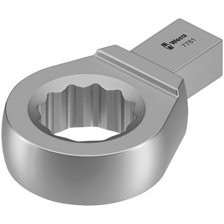 Clé à oeil interchangeable WERA 4 pans 14x18mm, Forme C SW27