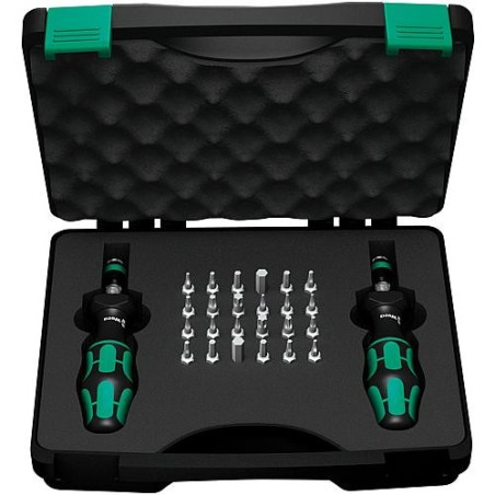 Kit de tournevis dynamométriques WERA 26 pièces 0,3 - 3,0 Nm