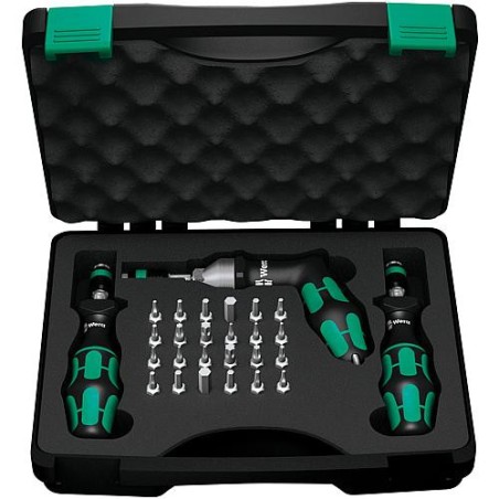 Kit de tournevis dynamométriques WERA 27 pièces 0,3 - 6,0 Nm