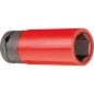 Douille GEDORE red 1/2", longueur 85 mm, 19mm avec cosse