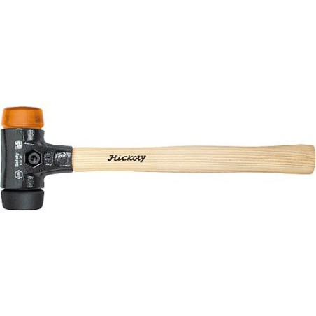 Safety massette plastique, noir/ orange transparent. Type 832-38, diam. 60 mm