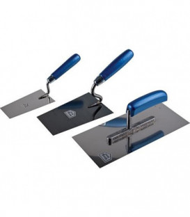 Set de truelles 3 pcs inoxydable Berner 140, Lisse coin 180