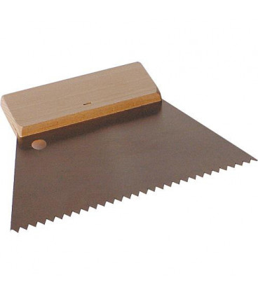 Spatule dentee C2 6x6x250mm bois