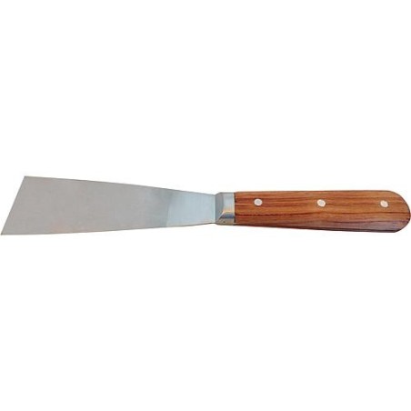 Spatule peintre 40 mm, Haromac passage, lame conique, INOX bois de rose