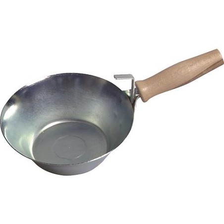Poelon de platrier 180 mm avec manche en bois