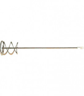 Agitateur a ruban helicoidal filetage M14 x 135mm jaune chrome avec bague