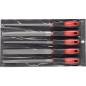Set de limes GEDORE red 5 pieces en sac plastique