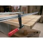 Serre-joint en fonte malleable avec manche en bois 500x120mm Type TKPN50BE