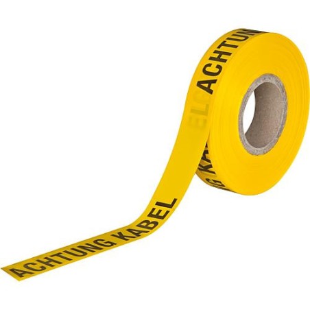 Bande de prevention "Achtung Kabel" rouge ATTENTION EN ALLEMAND