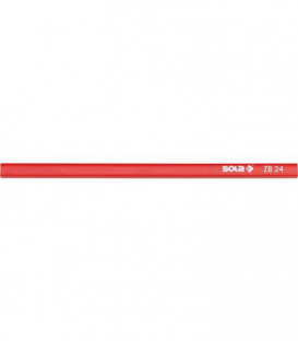 Crayon rouge en bois tilleul Modele ZB 18cm Mine de graphite HB