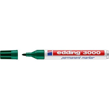 Marqueur Permanentmarker 3000 vert largeur de trait 1,5 - 3 mm pointe ronde