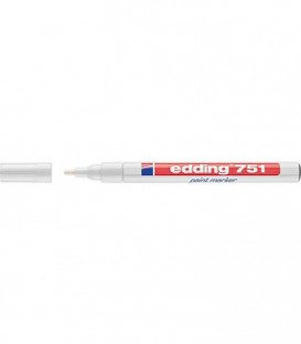 Marqueur Lackmarker 751 blanc largeur de trait 1 - 2 mm pointe ronde