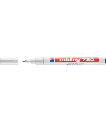 Marqueur Lackmarker 780 blanc largeur de trait 0,8 mm pointe en plastique