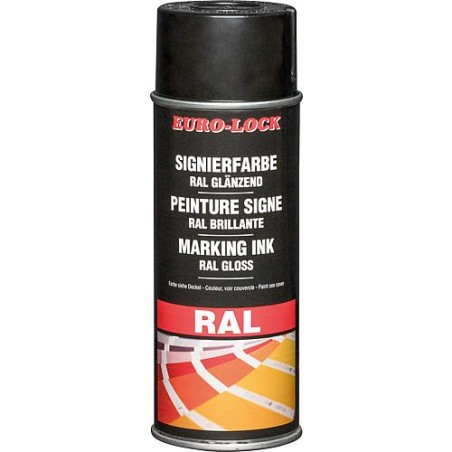 Spray couleur RAL 9005 noir profond brillant, 400 ml