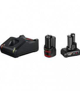 Kit de batteries BOSCH 12V avec 1x batterie 2,0 Ah et 1 x batterie 4,0 Ah et chargeur