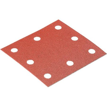 Papier abrasif 8 trous 115x105 mm K 120 emballage  :  25 pcs