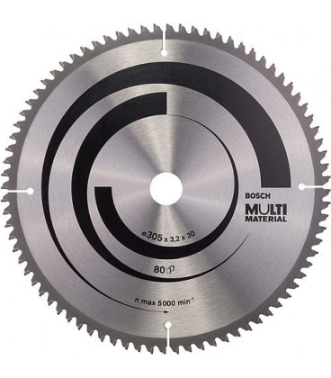 Scie circulaire BOSCH D : 305x30mm 80 dents pour scier l'aluminium