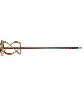 Agitateur de mortier filetage M14 x 160mm jaune chrome avec bague