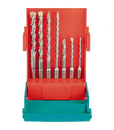 Foret marteau HELLER BIONIC PRO avec SDS-Plus, 7 pcs D : 5/6/6/8/8/10/12 mm