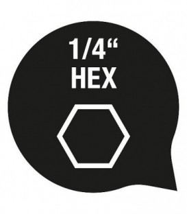 Foret verre et ceramique HELLER QUICKBIT CERAMICMASTER avec tige hexagonale, d : 3,0x75mm