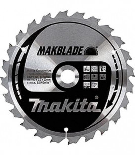 Lame de scie circulaire MAKITA diam. 260 x 30 mm 60 dents pour sciage silencieux de bois