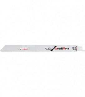 Lames de scie sabre BOSCH S1122HF, L : 225mm, 5 pieces, pour bois et metal