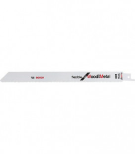 Lames de scie sabre BOSCH S1122VF, L : 225mm, 5 pieces, pour bois et metal