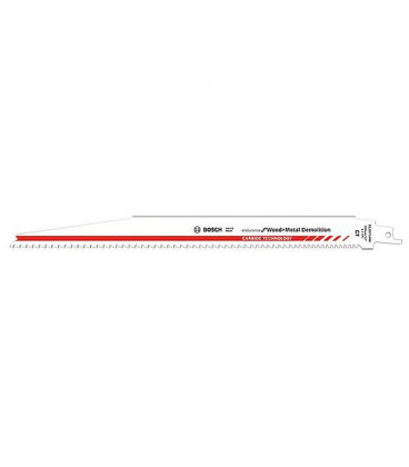 Lame scie sabre BOSCH® S1267XHM Carbide pr bois et metal Long. 300mm, emb. : 1 piece
