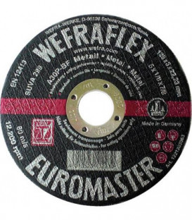 Disque de tronconnage Euromaster droit pour metal 230 x 3 x 22 mm