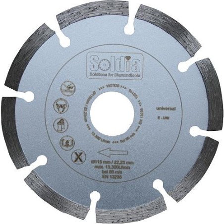 Disque diamant Universeö E-UNI Diam 125x22,23mm