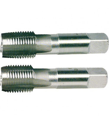 Set de tarauds manuels G 3/8" 2 pieces