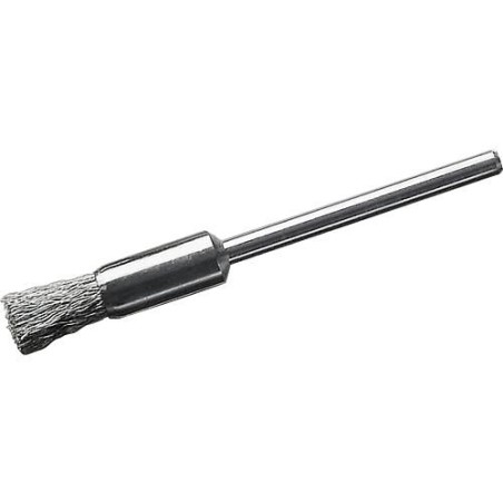 Brosse pinceau diam. 5mm avec tige 3,0mm, fil d'acier 0,1mm