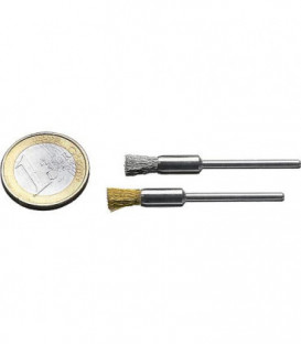 Brosse pinceau diam. 5mm avec tige 3,0mm, fil d'acier 0,1mm