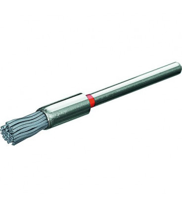 Brosse pinceau poils abrasifs grain 500mm diam. 5mm avec tige 3mm